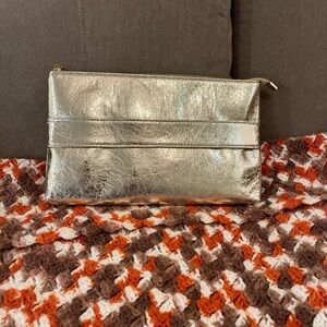 Elegant Silver Clutch Bag